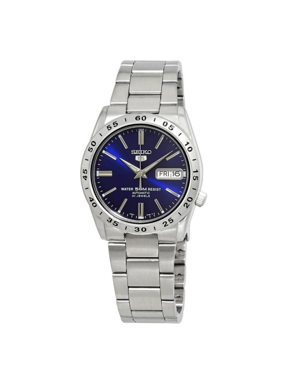 NWT Seiko Series 5 Automatic Blue Dial Men's Watch